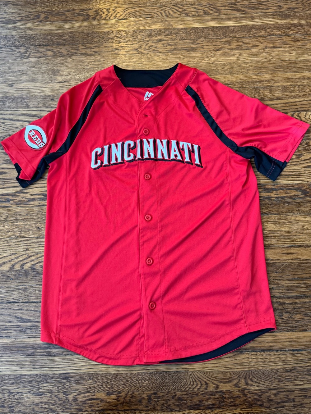 Cincinnati Reds MLB MAJESTIC Baseball Jersey - Red & Black